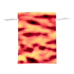 Red Waves Flow Series 4 Lightweight Drawstring Pouch (l) by DimitriosArt