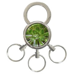 The Heart Of The Green Sun 3-ring Key Chain by DimitriosArt