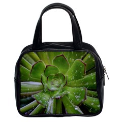 The Heart Of The Green Sun Classic Handbag (two Sides) by DimitriosArt