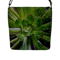 The Heart Of The Green Sun Flap Closure Messenger Bag (l) by DimitriosArt