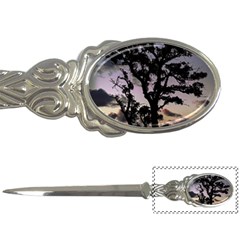 Sunset Coastal Park Landscape, Montevideo Uruguay Letter Opener by dflcprintsclothing