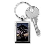 Sunset Coastal Park Landscape, Montevideo Uruguay Key Chain (Rectangle) Front