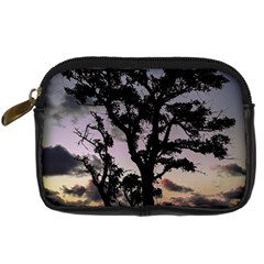 Sunset Coastal Park Landscape, Montevideo Uruguay Digital Camera Leather Case by dflcprintsclothing