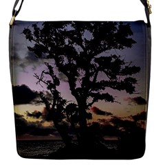 Sunset Coastal Park Landscape, Montevideo Uruguay Flap Closure Messenger Bag (s) by dflcprintsclothing