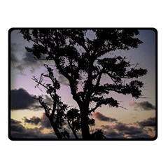 Sunset Coastal Park Landscape, Montevideo Uruguay Double Sided Fleece Blanket (small)  by dflcprintsclothing