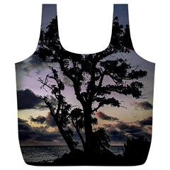 Sunset Coastal Park Landscape, Montevideo Uruguay Full Print Recycle Bag (xl) by dflcprintsclothing