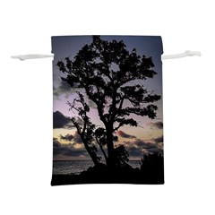 Sunset Coastal Park Landscape, Montevideo Uruguay Lightweight Drawstring Pouch (l) by dflcprintsclothing