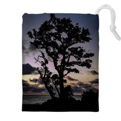 Sunset Coastal Park Landscape, Montevideo Uruguay Drawstring Pouch (5xl) by dflcprintsclothing