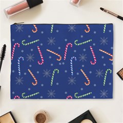 Christmas Candy Canes Cosmetic Bag (xl) by SychEva