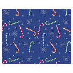 Christmas Candy Canes Double Sided Flano Blanket (medium)  by SychEva