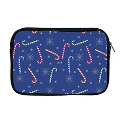 Christmas Candy Canes Apple Macbook Pro 17  Zipper Case by SychEva