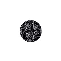 Black And White Abstract Tribal Print 1  Mini Buttons by dflcprintsclothing