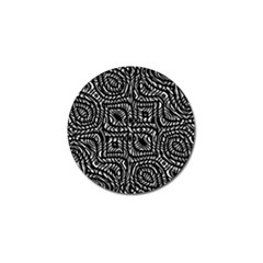 Black And White Abstract Tribal Print Golf Ball Marker (4 Pack) by dflcprintsclothing