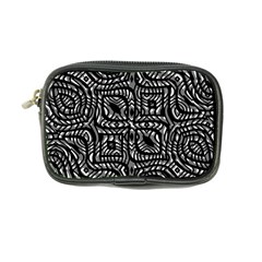 Black And White Abstract Tribal Print Coin Purse by dflcprintsclothing