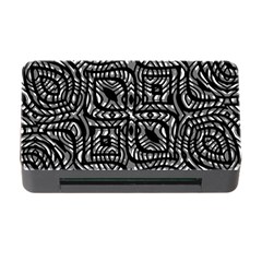 Black And White Abstract Tribal Print Memory Card Reader With Cf by dflcprintsclothing