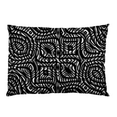 Black And White Abstract Tribal Print Pillow Case (two Sides)