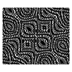 Black And White Abstract Tribal Print Double Sided Flano Blanket (small)  by dflcprintsclothing