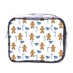 Gingerbread Man And Candy Mini Toiletries Bag (one Side) by SychEva