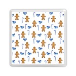 Gingerbread Man And Candy Memory Card Reader (Square) Front