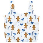 Gingerbread Man And Candy Full Print Recycle Bag (XL) Front