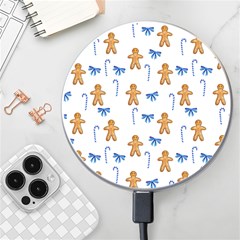 Gingerbread Man And Candy Wireless Charger by SychEva