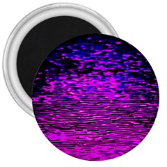 Magenta Waves Flow Series 1 3  Magnets by DimitriosArt