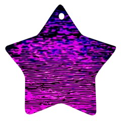 Magenta Waves Flow Series 1 Ornament (star) by DimitriosArt