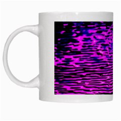 Magenta Waves Flow Series 1 White Mugs by DimitriosArt