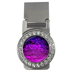 Magenta Waves Flow Series 1 Money Clips (cz)  by DimitriosArt