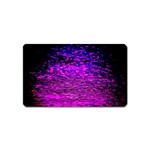 Magenta Waves Flow Series 1 Magnet (Name Card) Front