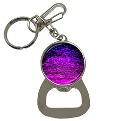 Magenta Waves Flow Series 1 Bottle Opener Key Chain by DimitriosArt