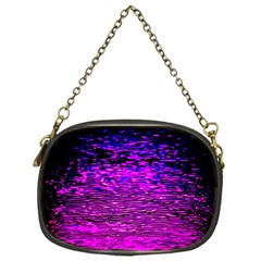 Magenta Waves Flow Series 1 Chain Purse (one Side) by DimitriosArt