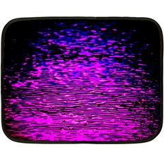 Magenta Waves Flow Series 1 Fleece Blanket (mini) by DimitriosArt