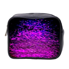 Magenta Waves Flow Series 1 Mini Toiletries Bag (two Sides) by DimitriosArt