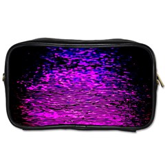 Magenta Waves Flow Series 1 Toiletries Bag (one Side) by DimitriosArt