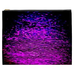 Magenta Waves Flow Series 1 Cosmetic Bag (xxxl) by DimitriosArt