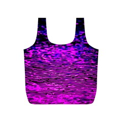 Magenta Waves Flow Series 1 Full Print Recycle Bag (s) by DimitriosArt