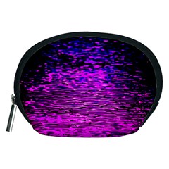 Magenta Waves Flow Series 1 Accessory Pouch (medium) by DimitriosArt