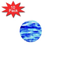 Blue Waves Flow Series 5 1  Mini Buttons (10 Pack)  by DimitriosArt