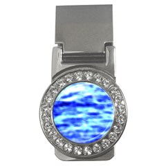 Blue Waves Flow Series 5 Money Clips (cz)  by DimitriosArt