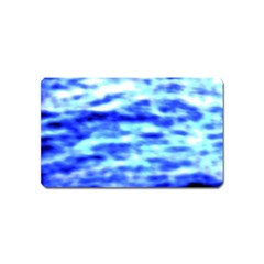 Blue Waves Flow Series 5 Magnet (name Card) by DimitriosArt