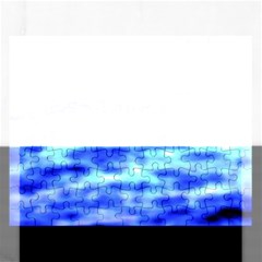 Blue Waves Flow Series 5 Rectangular Jigsaw Puzzl by DimitriosArt