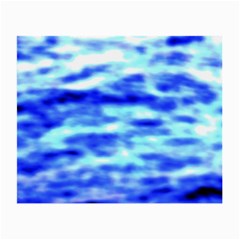 Blue Waves Flow Series 5 Small Glasses Cloth by DimitriosArt