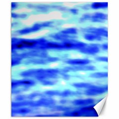 Blue Waves Flow Series 5 Canvas 8  X 10  by DimitriosArt