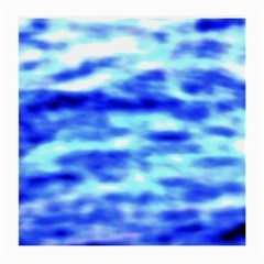 Blue Waves Flow Series 5 Medium Glasses Cloth (2 Sides) by DimitriosArt