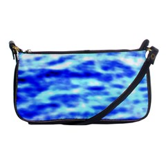 Blue Waves Flow Series 5 Shoulder Clutch Bag by DimitriosArt