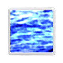 Blue Waves Flow Series 5 Memory Card Reader (square) by DimitriosArt