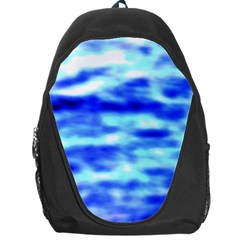 Blue Waves Flow Series 5 Backpack Bag by DimitriosArt