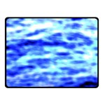 Blue Waves Flow Series 5 Double Sided Fleece Blanket (Small)  45 x34  Blanket Front