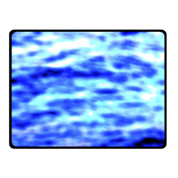 Blue Waves Flow Series 5 Double Sided Fleece Blanket (Small) 